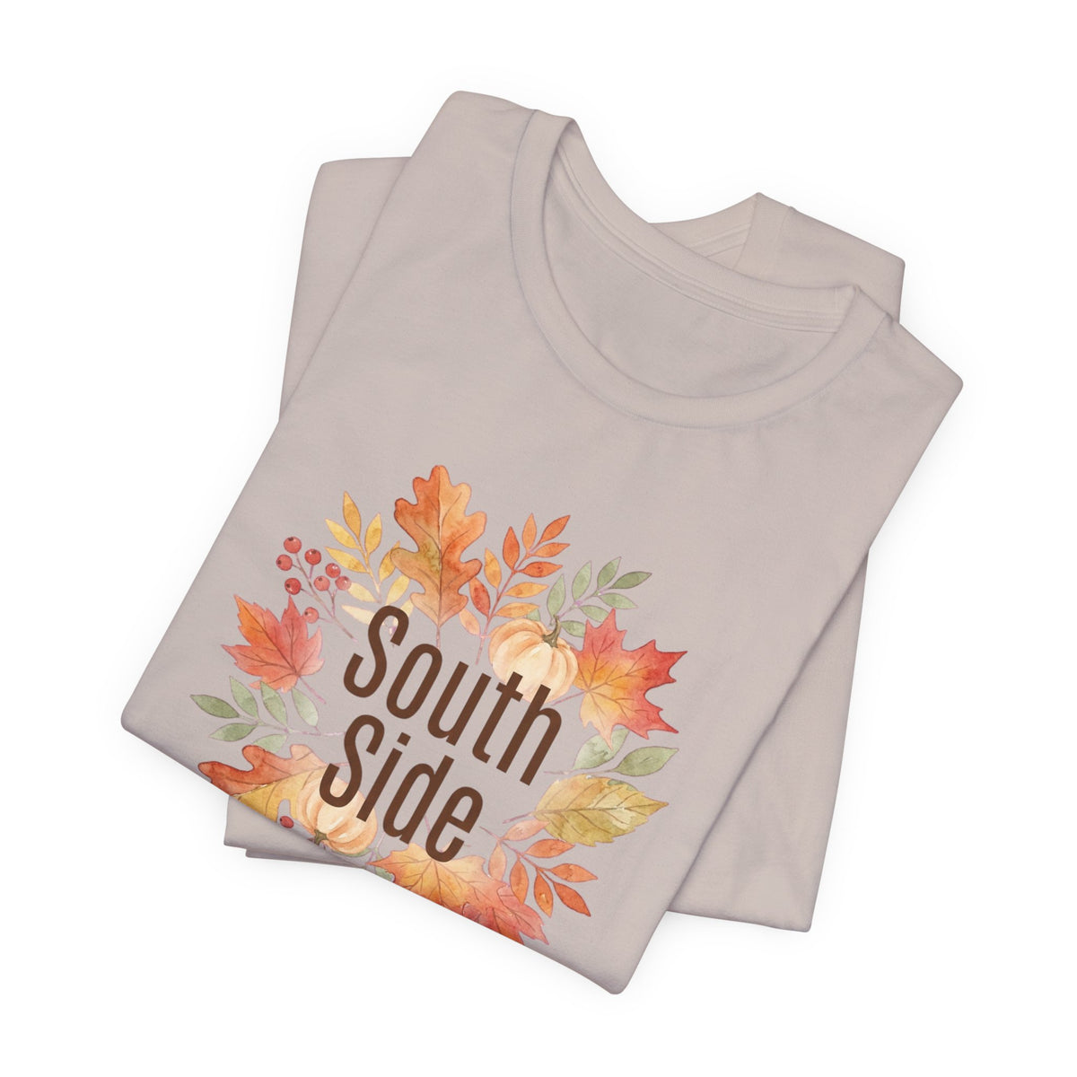 South Side Wreath T-Shirt | Thanksgiving Fall Leaves, Harvest Shirt