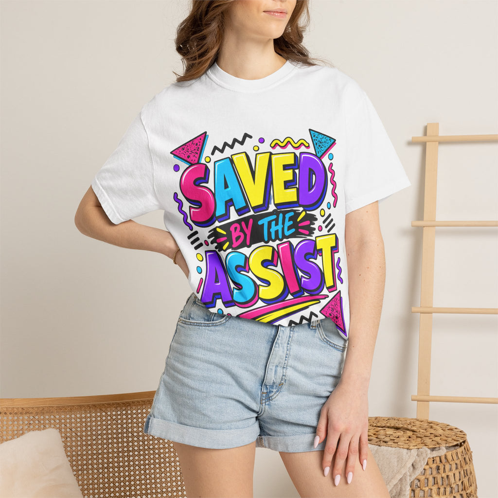Saved By The Assist T-Shirt — Retro 80s/90s Style