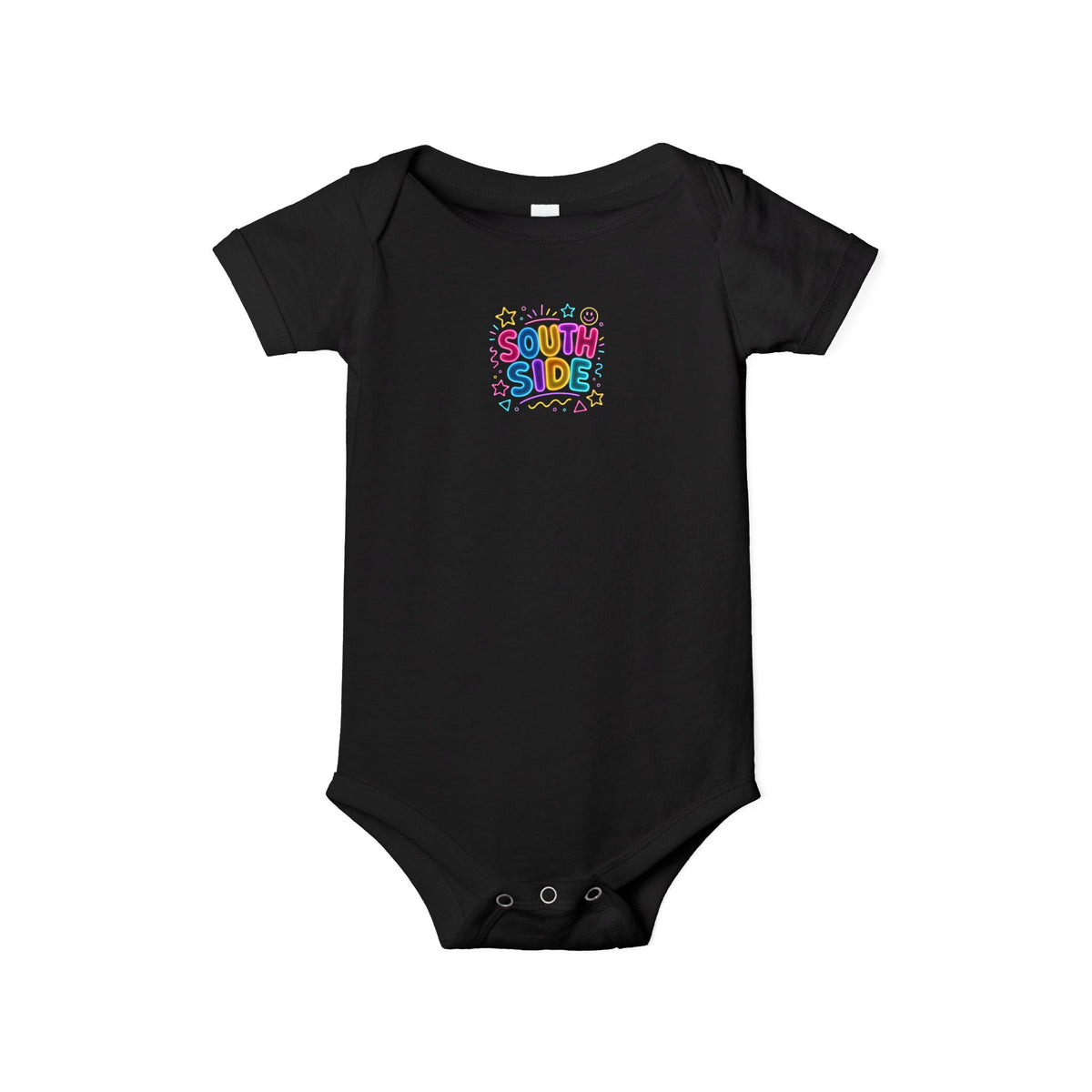 Infant Onesie - "South Side" Colorful Baby Bodysuit (Cute Retro Graphic)