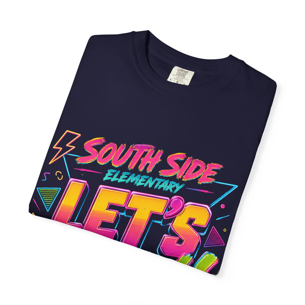 Let's Glow! Neon Retro T-Shirt — South Side Elementary Glow Party Tee