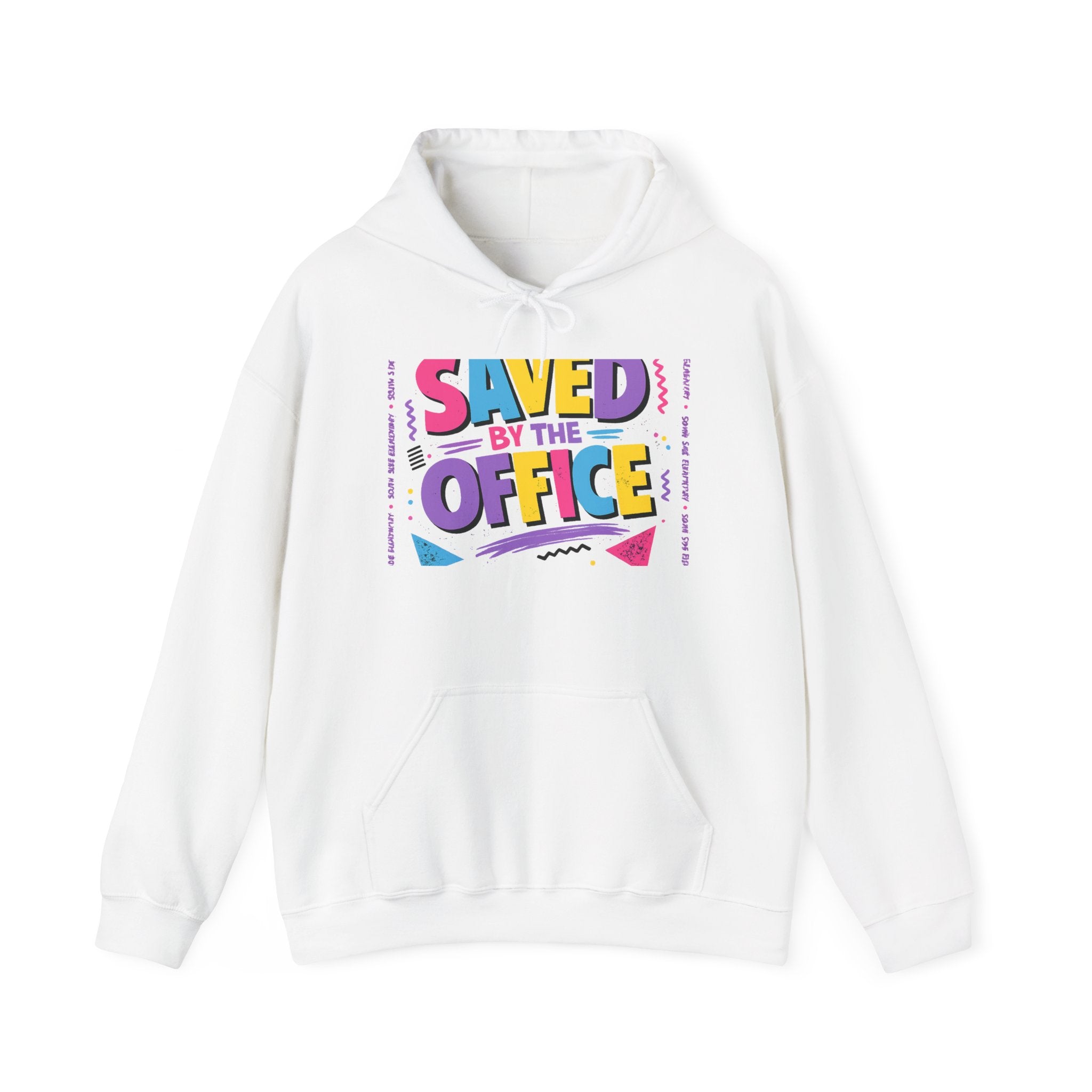 Hoodie — "Saved by the Office" Retro Graphic Pullover