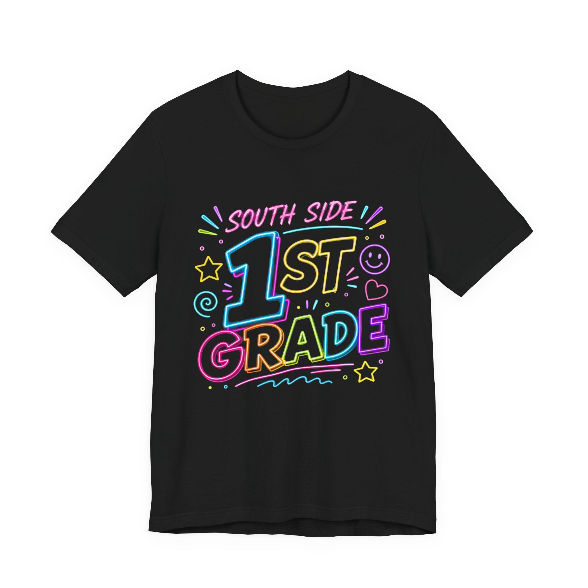 South Side 1st Grade T-Shirt — Colorful Pastel Back-to-School Tee for First Graders