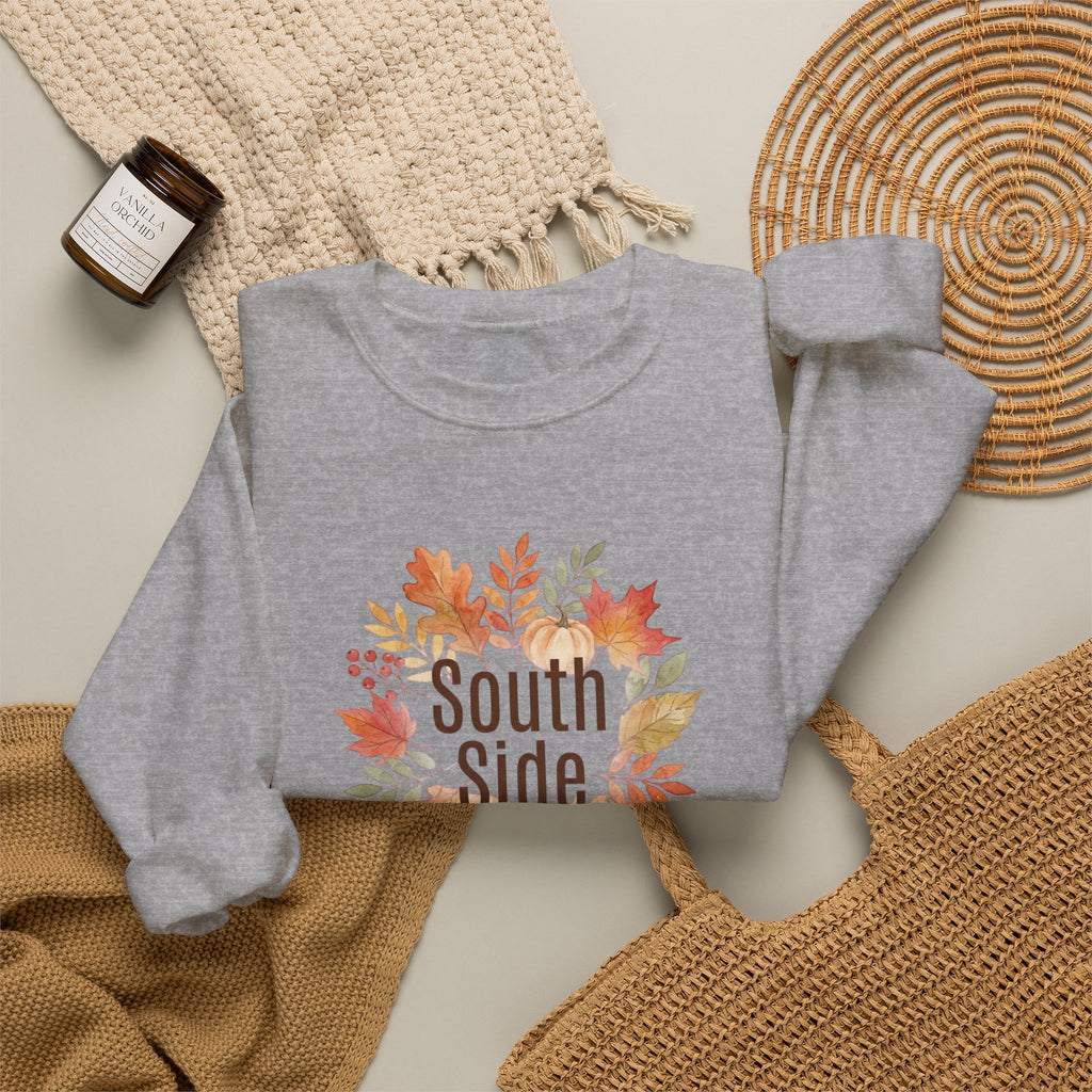 South Side Fall Leaves Crewneck Sweatshirt | Thanksgiving, Harvest