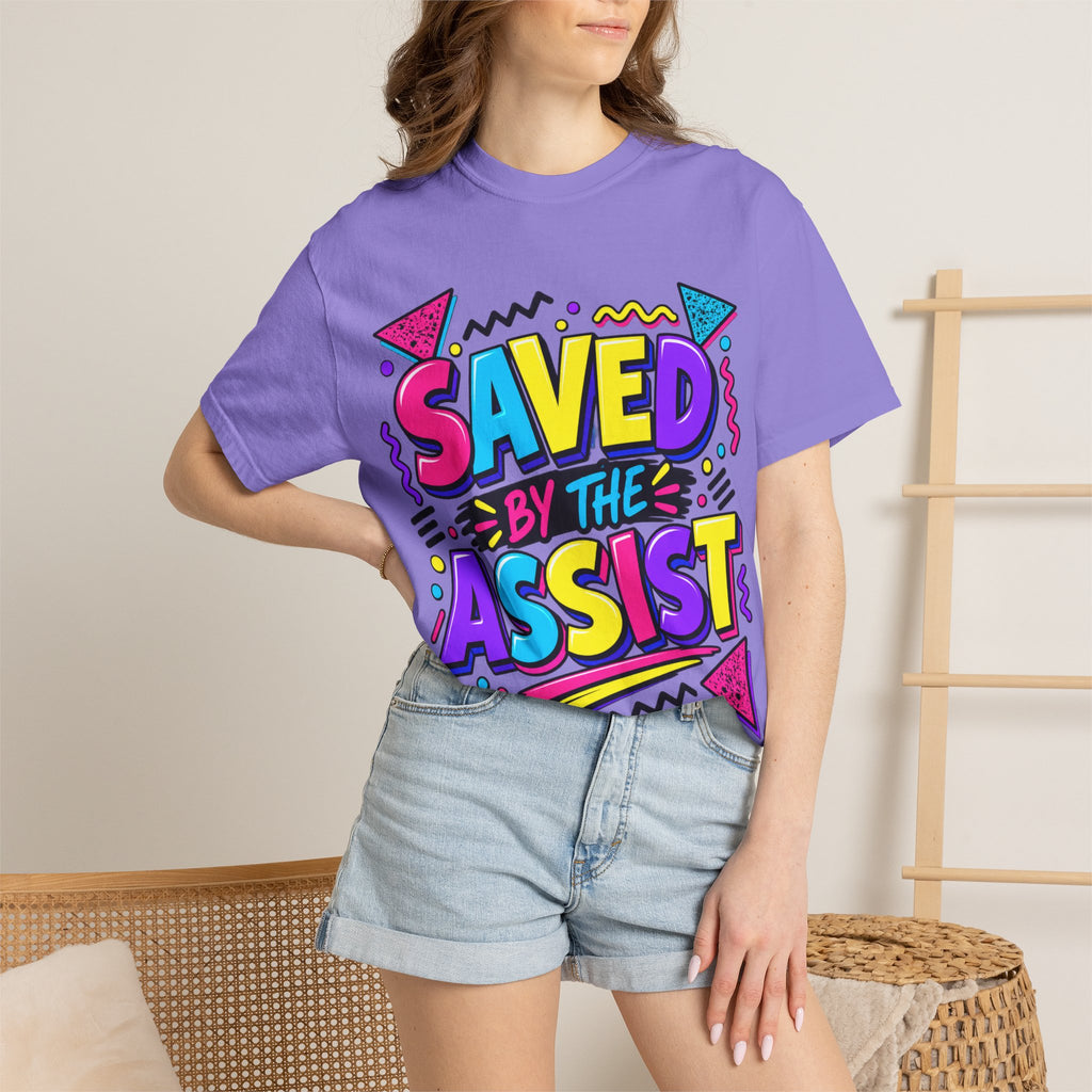 Saved By The Assist T-Shirt — Retro 80s/90s Style