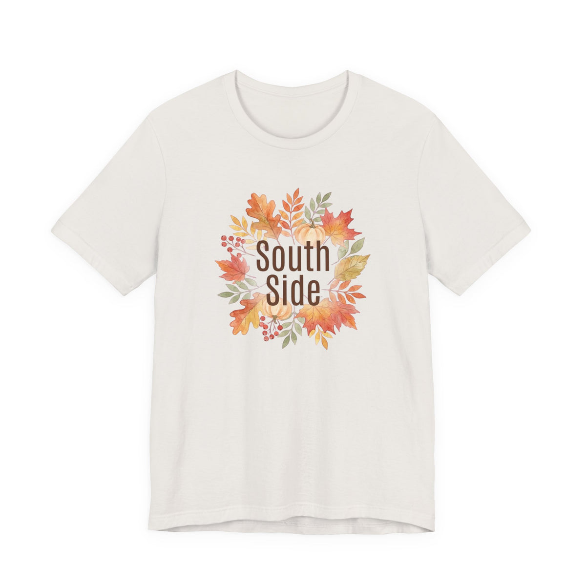 South Side Wreath T-Shirt | Thanksgiving Fall Leaves, Harvest Shirt