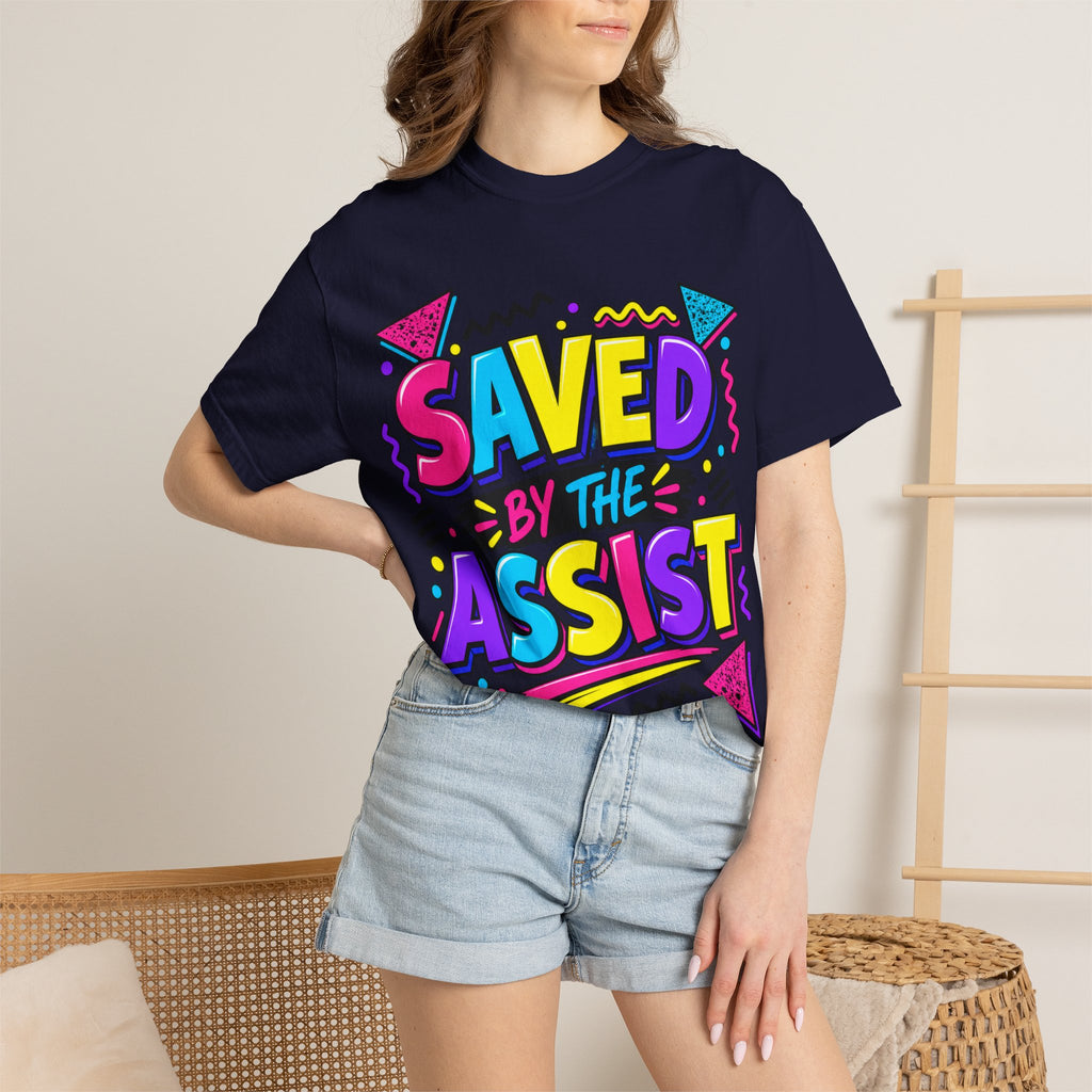 Saved By The Assist T-Shirt — Retro 80s/90s Style