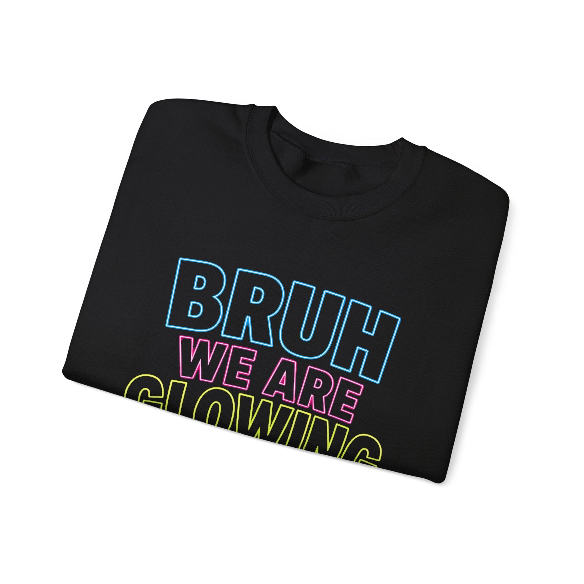 Crewneck Sweatshirt - "BRUH WE ARE LOVIN'" Pastel Retro Graphic