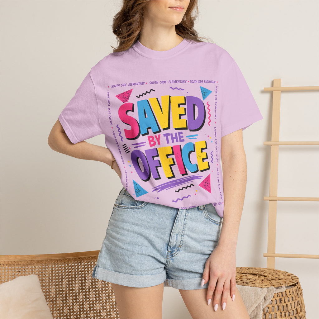Saved By The Office T-Shirt — 90s Retro Graphic Tee for Office Fans