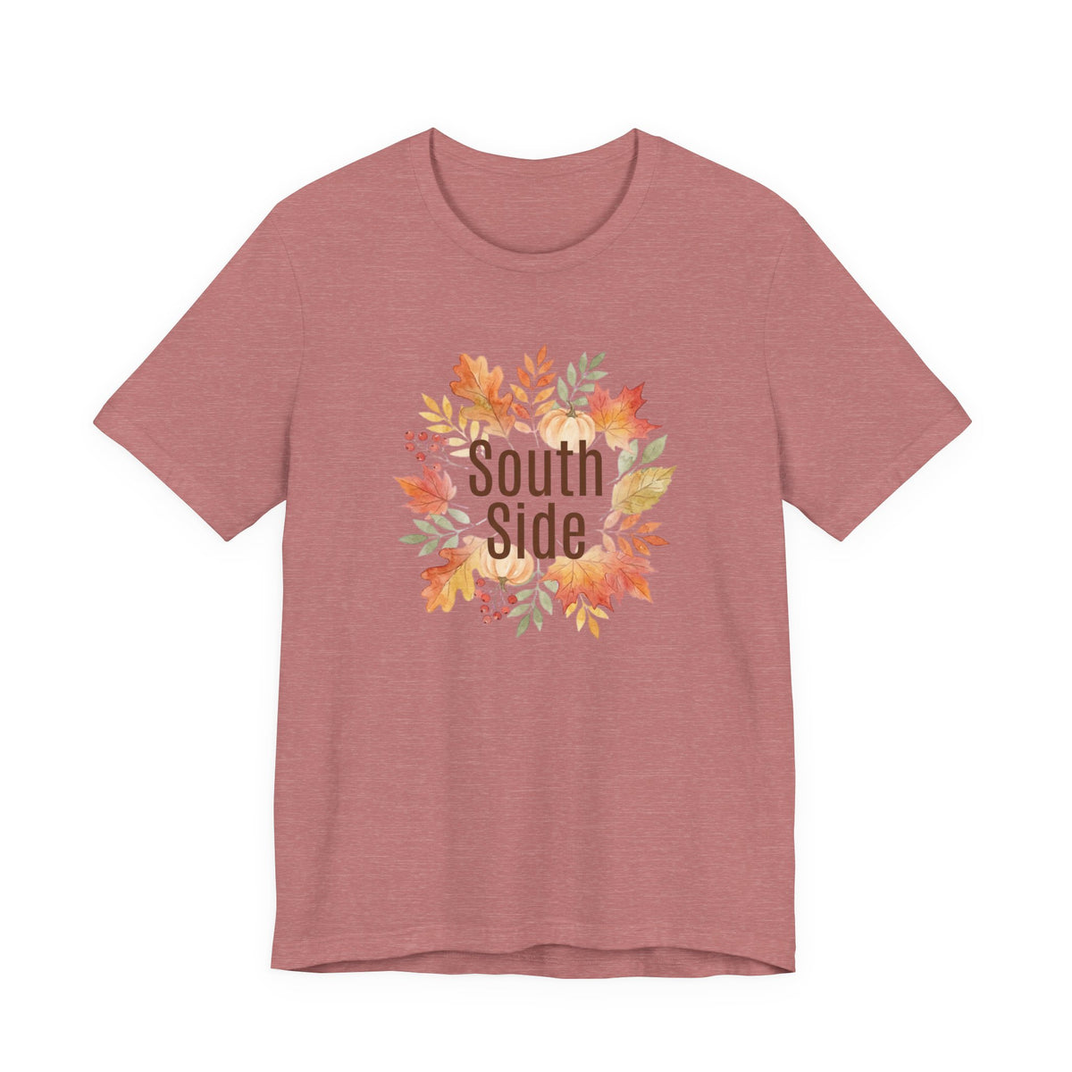 South Side Wreath T-Shirt | Thanksgiving Fall Leaves, Harvest Shirt