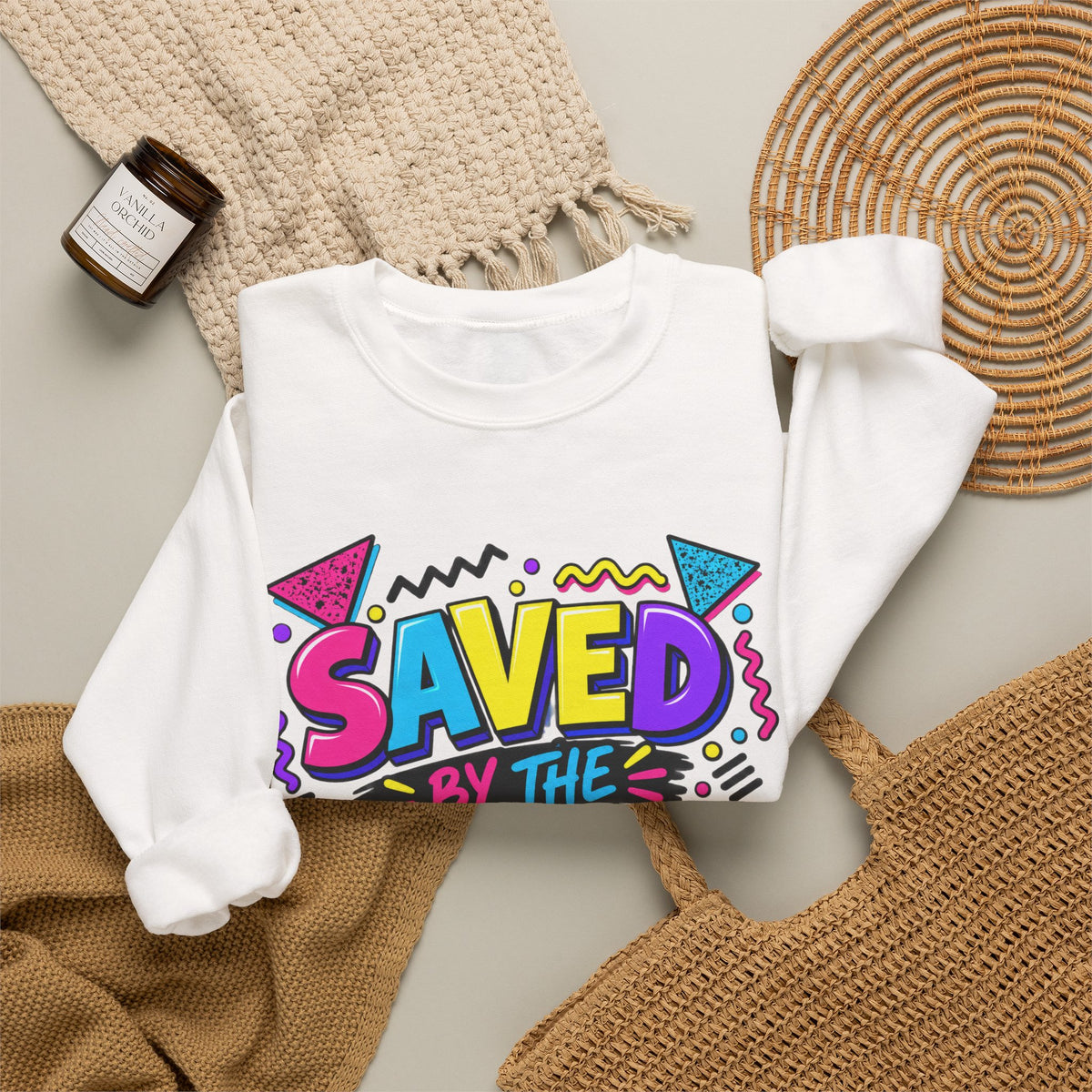 Saved by the Assist Crewneck Sweatshirt — Funny 80s/90s Retro