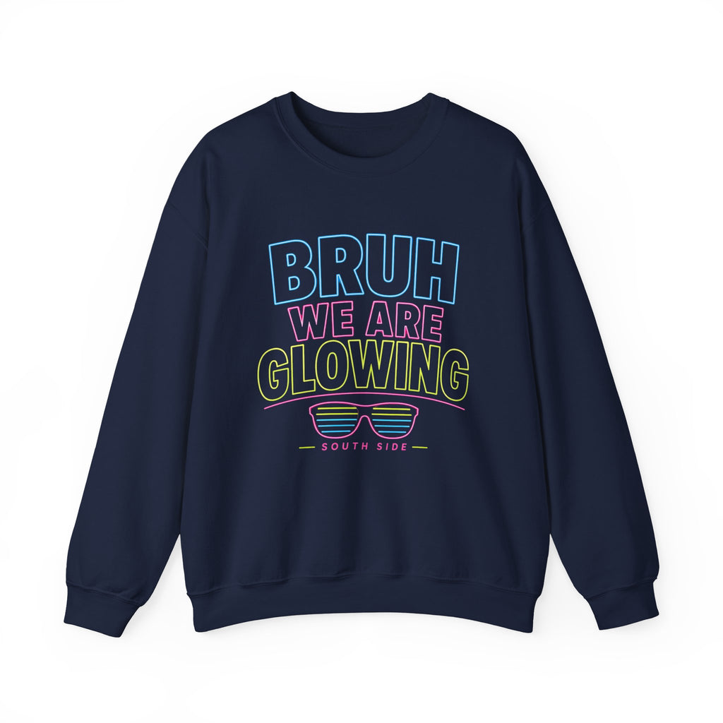 Crewneck Sweatshirt - "BRUH WE ARE LOVIN'" Pastel Retro Graphic