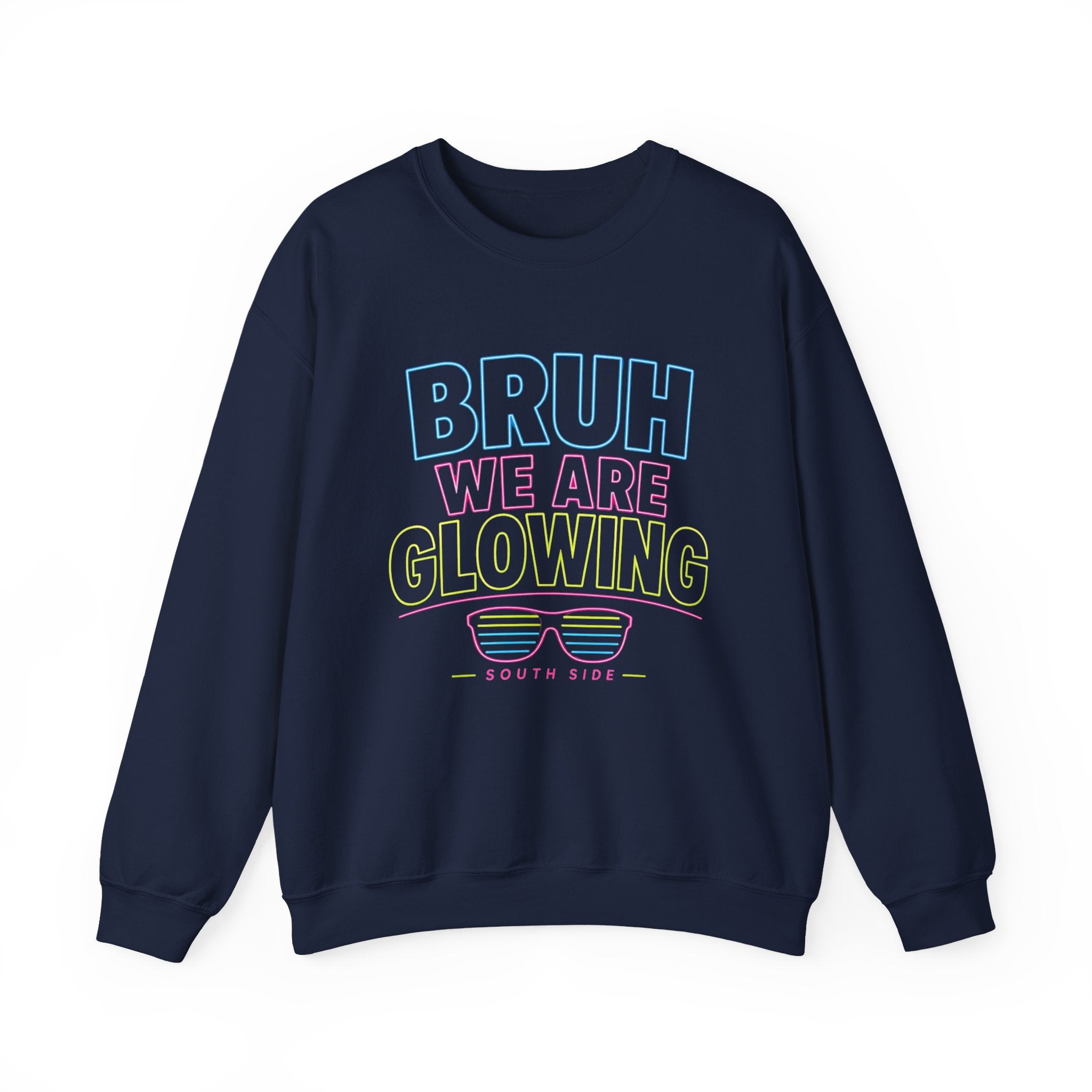 Crewneck Sweatshirt - "BRUH WE ARE LOVIN'" Pastel Retro Graphic