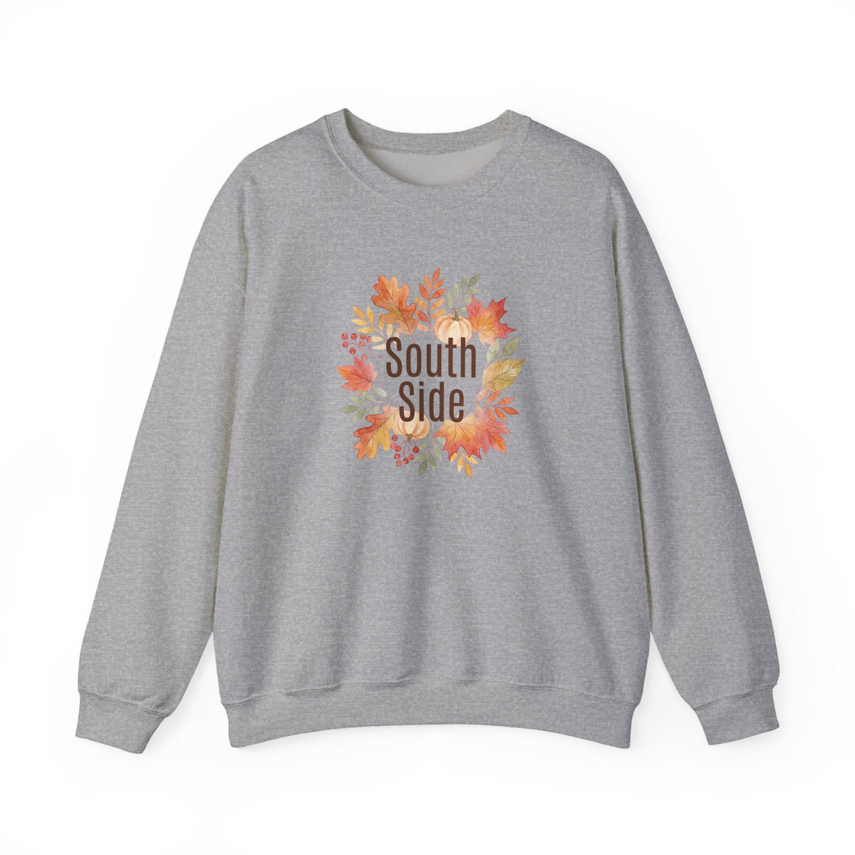 South Side Fall Leaves Crewneck Sweatshirt | Thanksgiving, Harvest