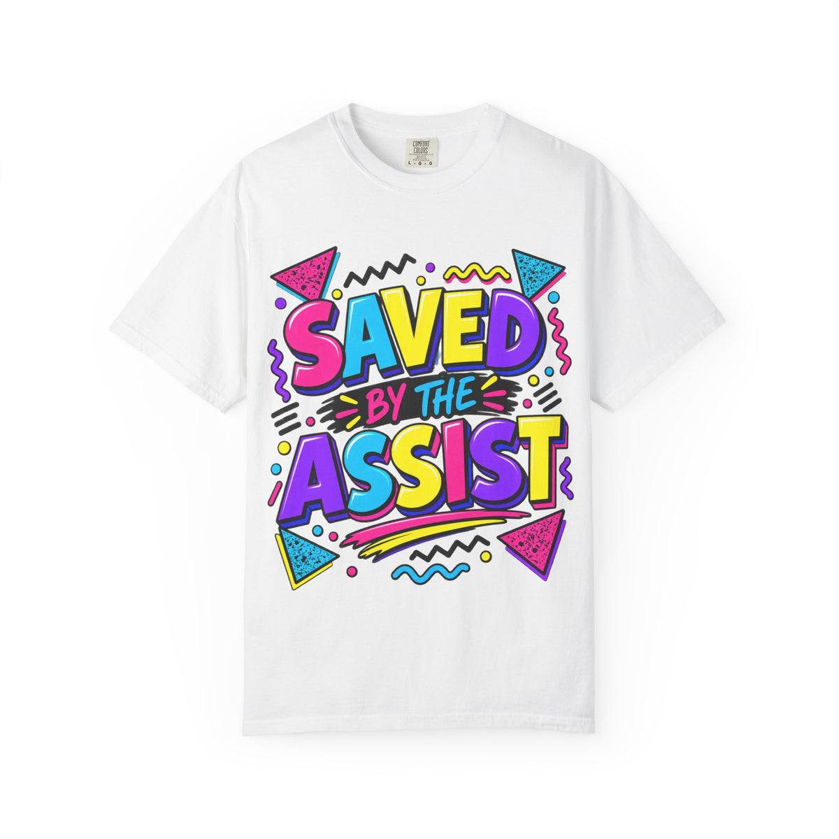 Saved By The Assist T-Shirt — Retro 80s/90s Style