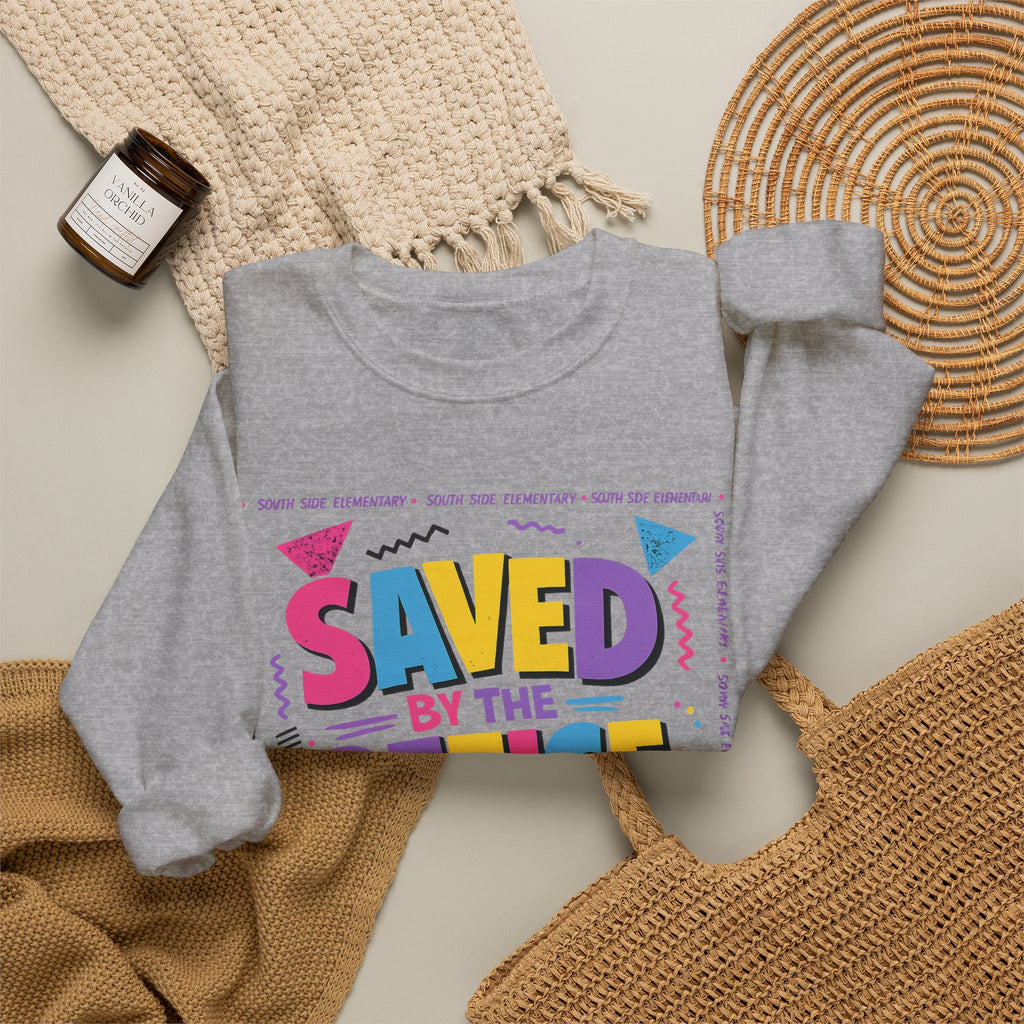 Saved by the Office Crewneck Sweatshirt — 90s Retro Graphic for Office Fans