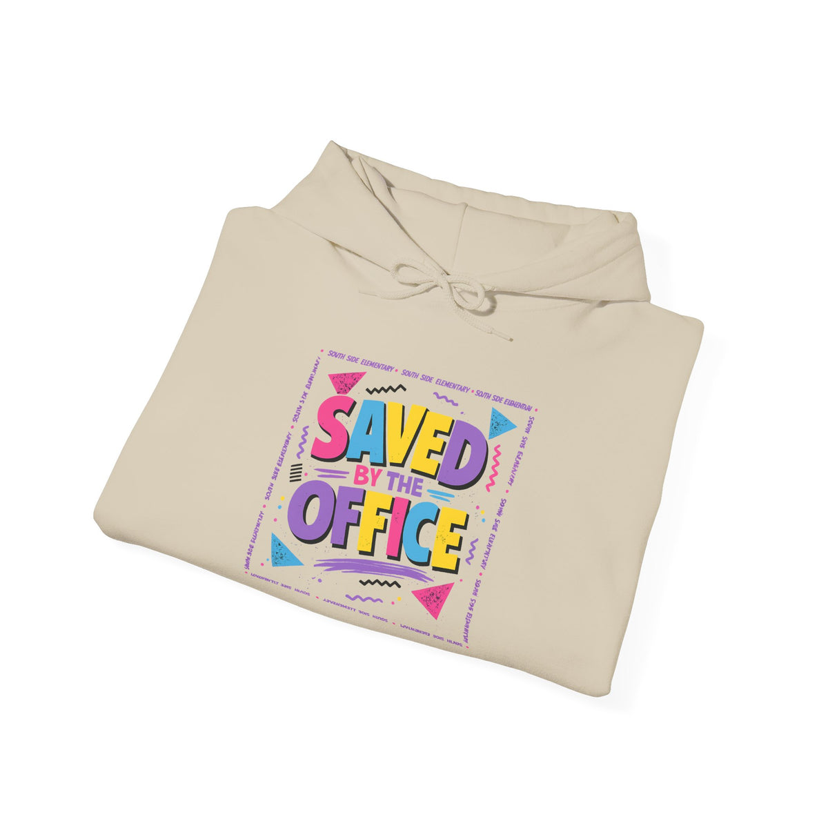 Hoodie — "Saved by the Office" Retro Graphic Pullover