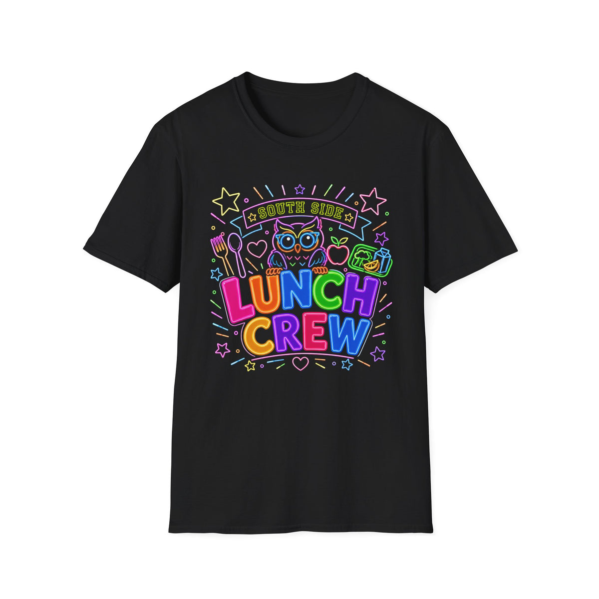 Lunch Crew T-Shirt  Neon Owl