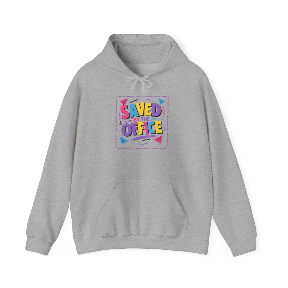Hoodie — "Saved by the Office" Retro Graphic Pullover
