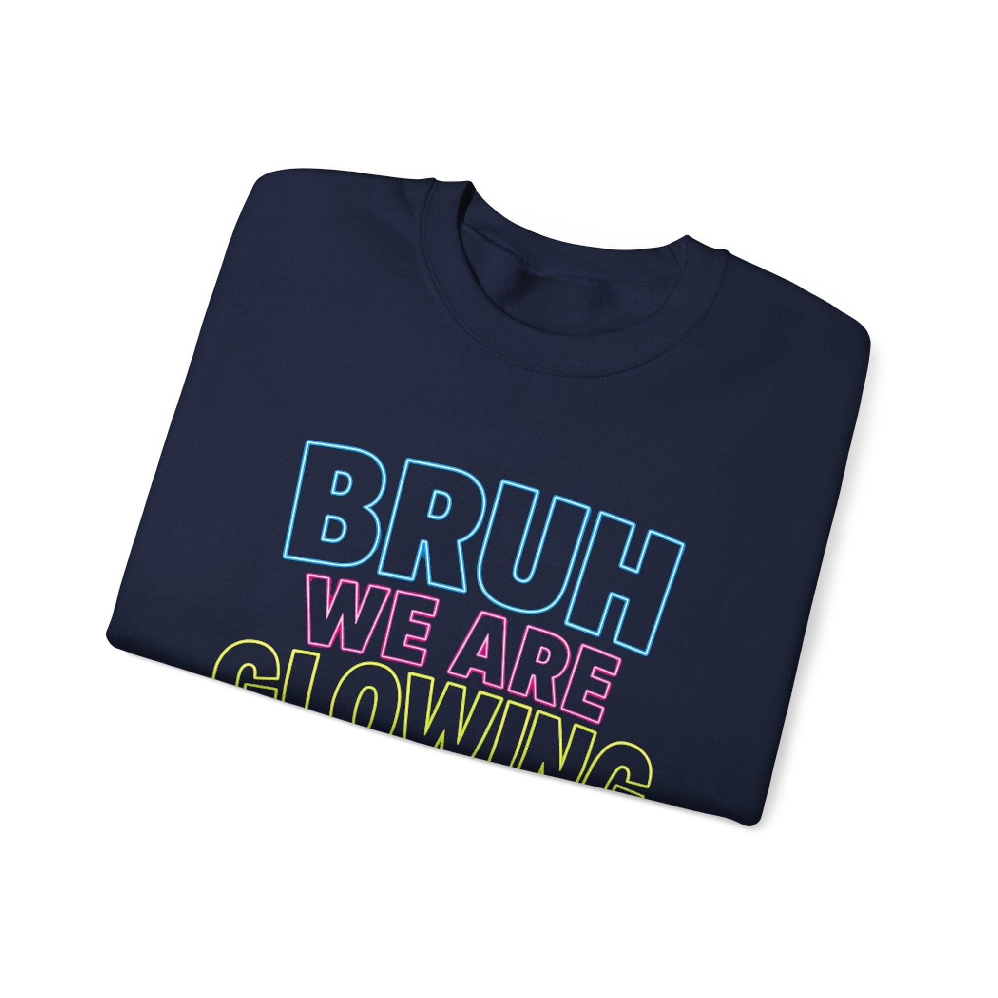 Crewneck Sweatshirt - "BRUH WE ARE LOVIN'" Pastel Retro Graphic