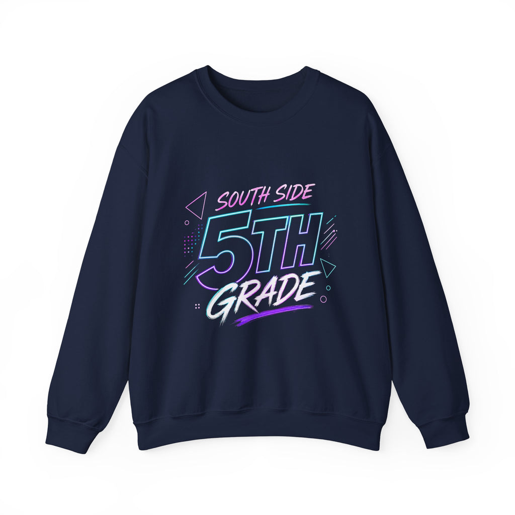 South Side 5th Grade Crewneck Sweatshirt — Retro Pastel School Spirit