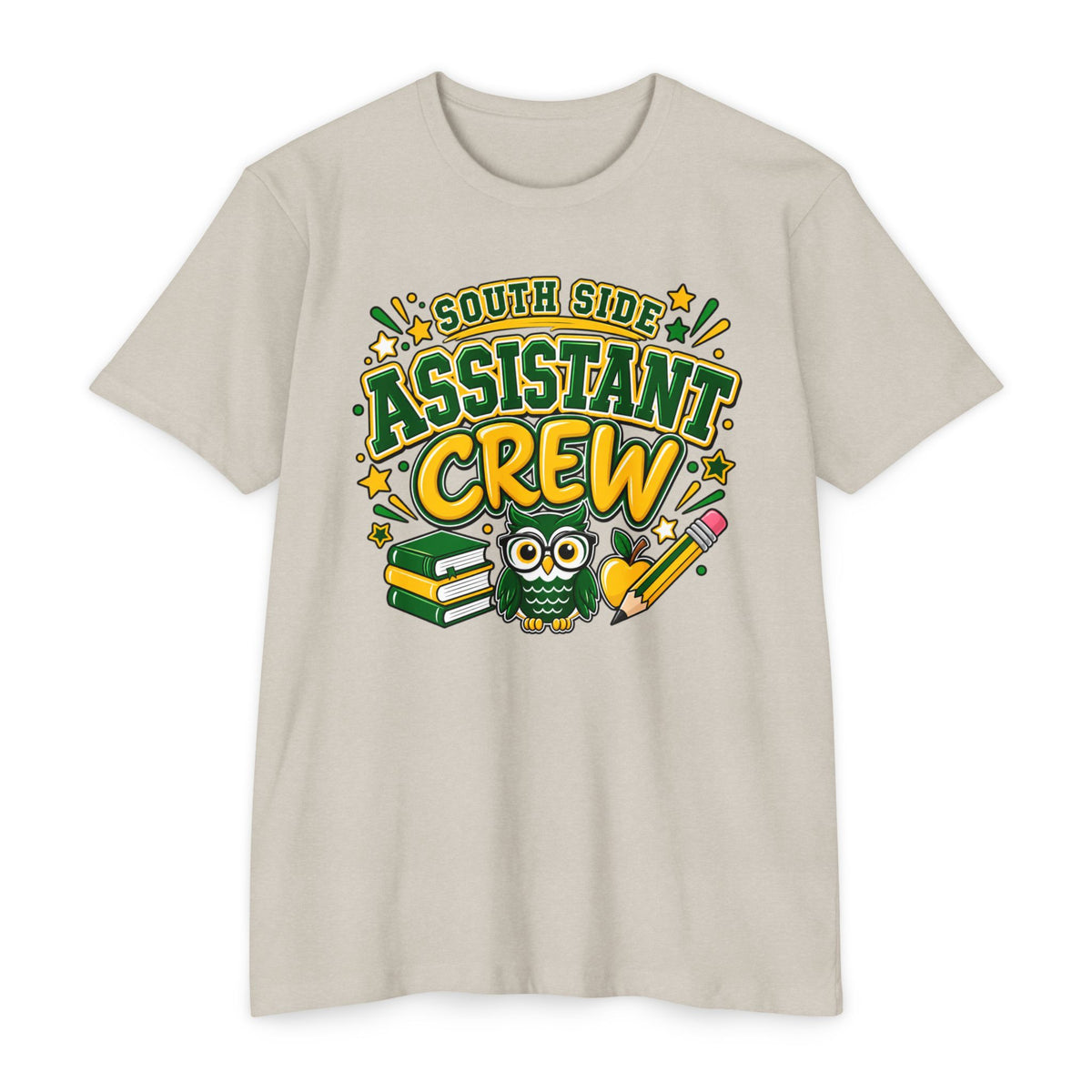 Assistant Crew T-Shirt – South Side School Owl Design