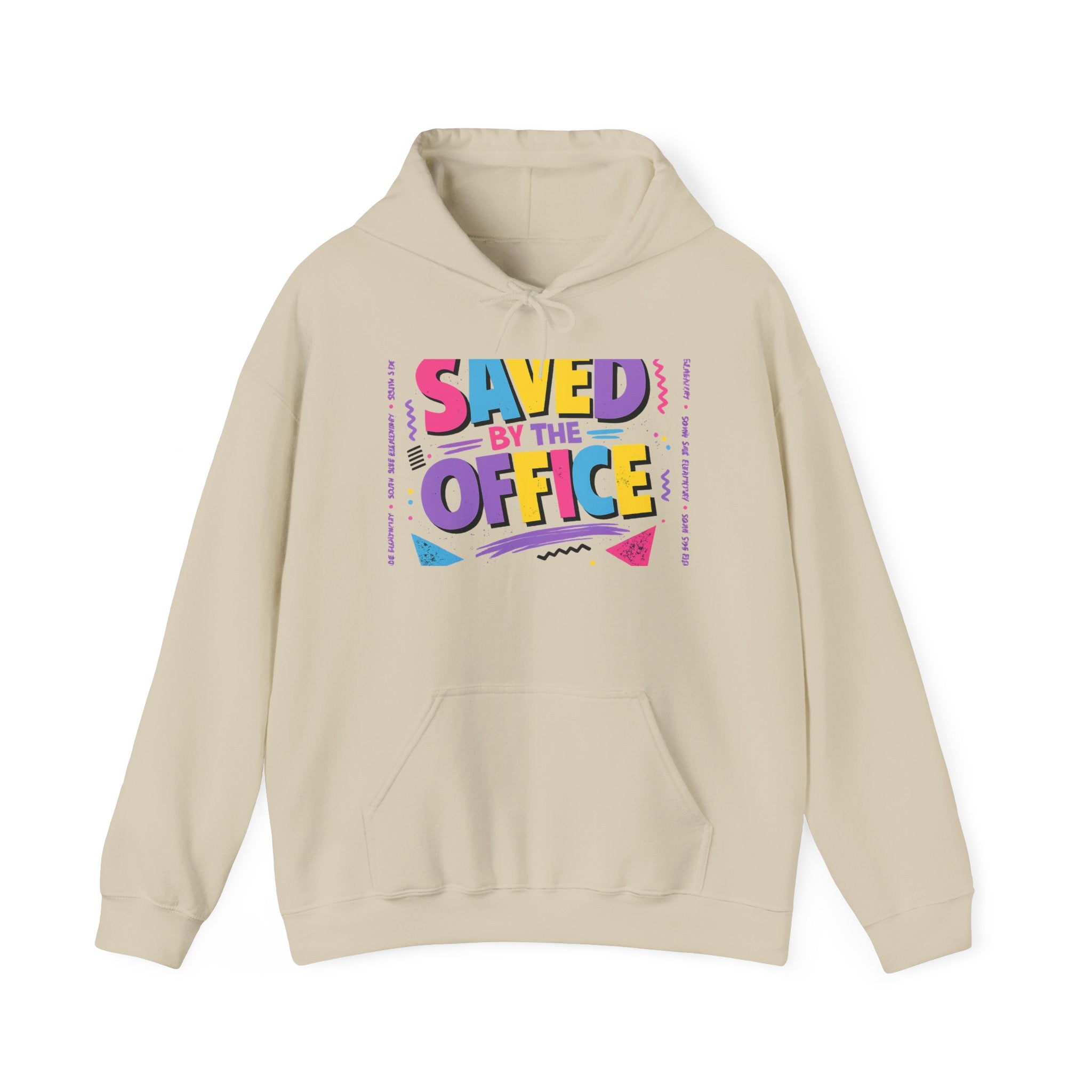 Hoodie — "Saved by the Office" Retro Graphic Pullover