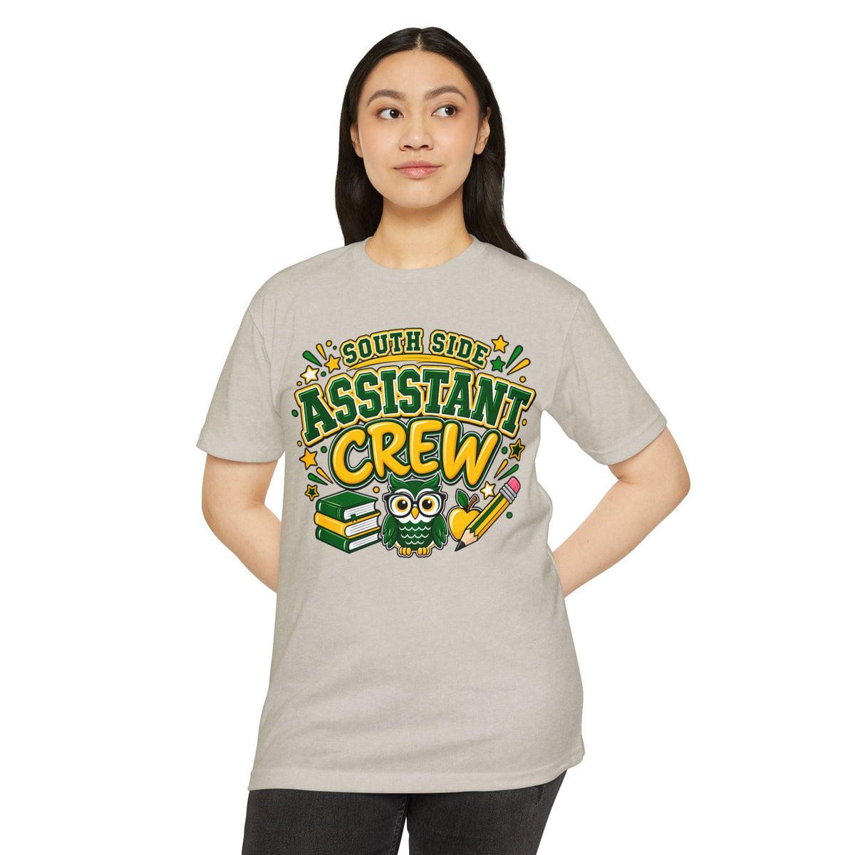 Assistant Crew T-Shirt – South Side School Owl Design