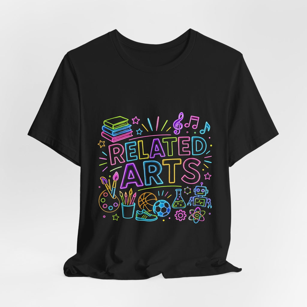 Related Arts T-Shirt — Pastel School Subjects Graphic Tee