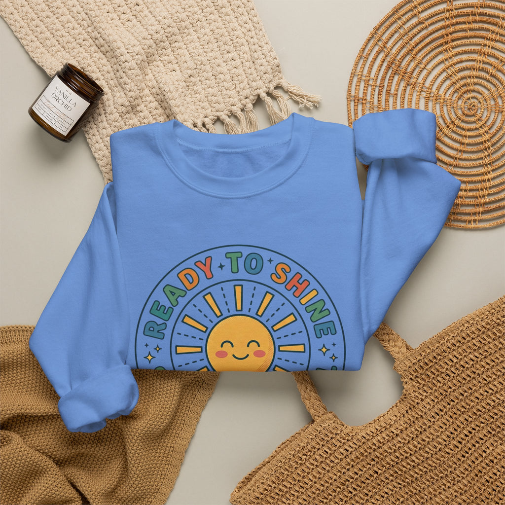 Ready to Shine Sun Graphic Crewneck | First Day of School Sweatshirt