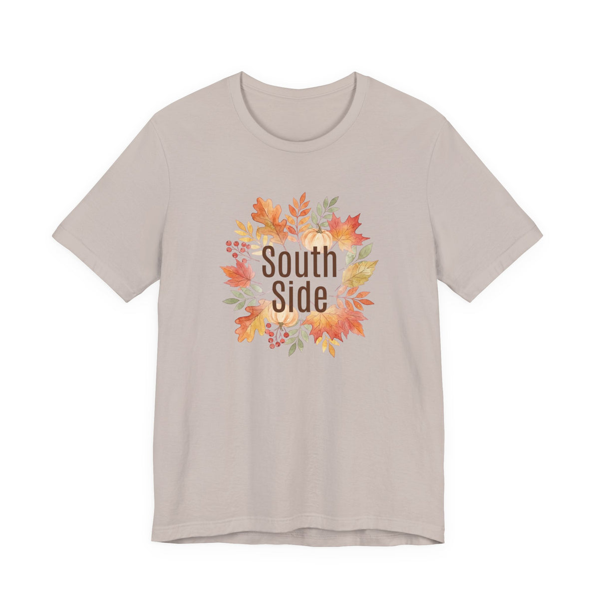 South Side Wreath T-Shirt | Thanksgiving Fall Leaves, Harvest Shirt