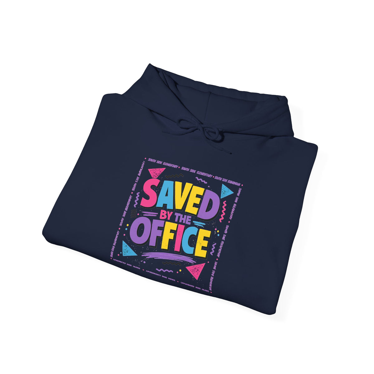 Hoodie — "Saved by the Office" Retro Graphic Pullover