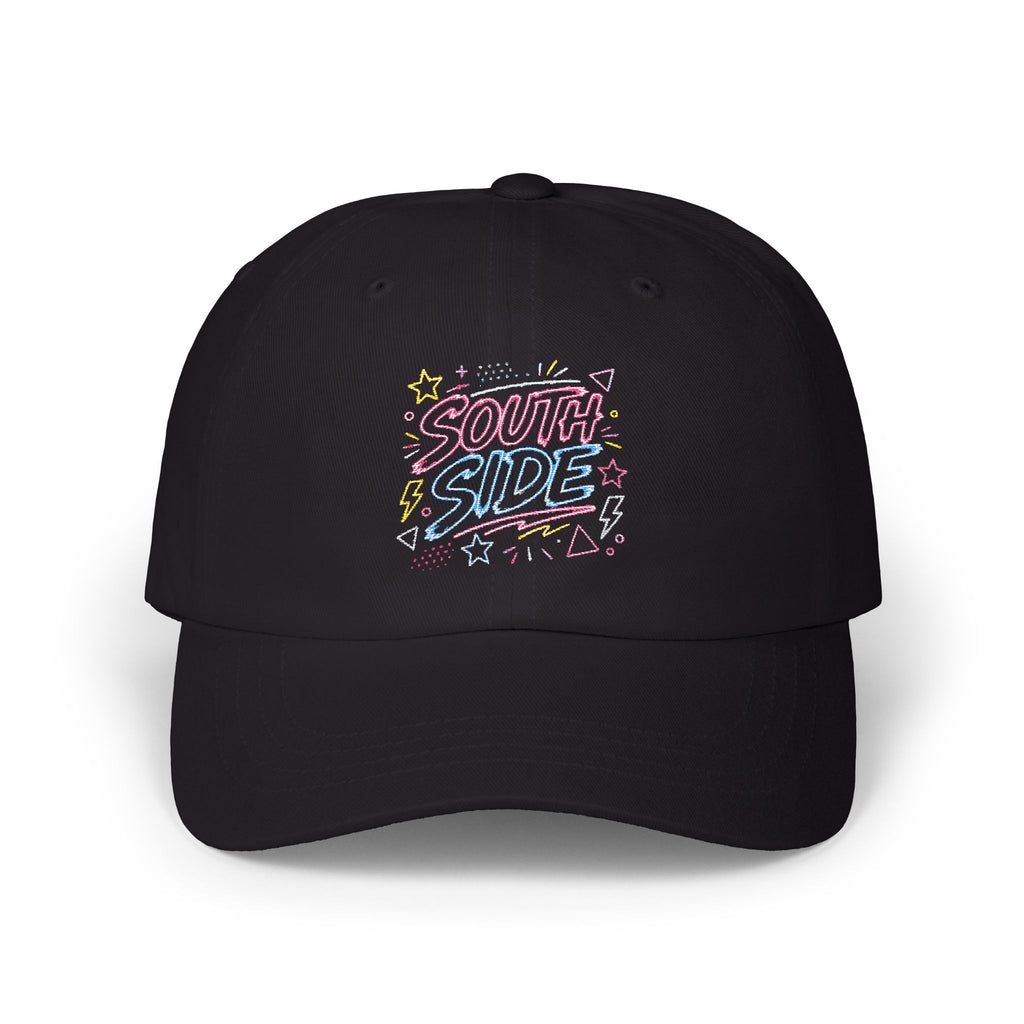 South Side Retro Patch Dad Cap — Embroidered Casual Baseball Hat