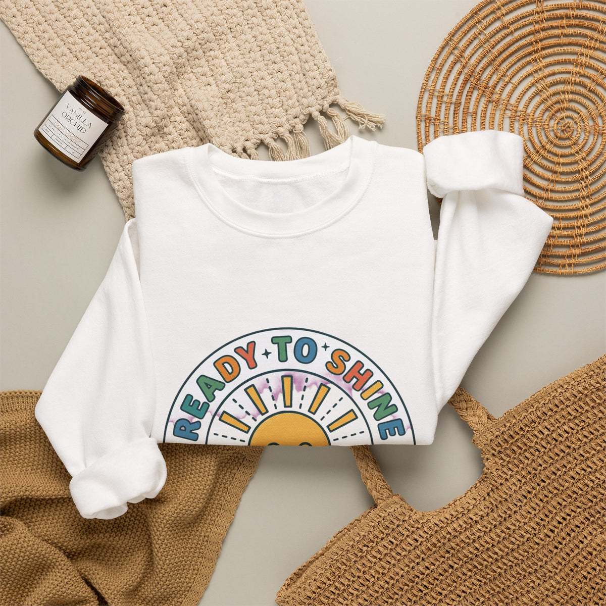 Ready to Shine Sweatshirt | First Day of School, Grade Personalization
