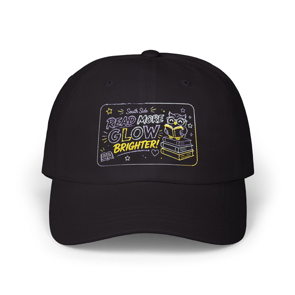 Classic Dad Cap — Read More, Glow Brighter Book Lover Baseball Hat