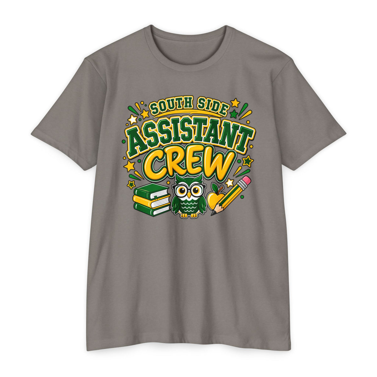 Assistant Crew T-Shirt – South Side School Owl Design