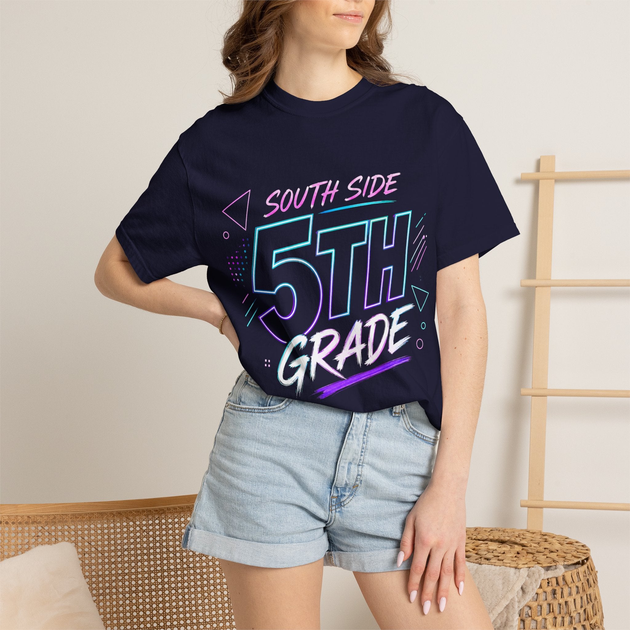 5th Grade T-Shirt — 'South Side' Retro School Tee