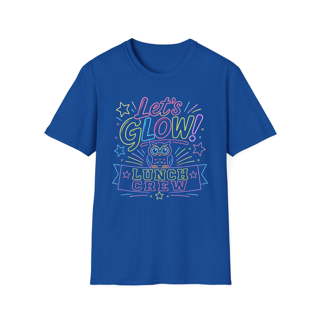 Let's Glow! Neon Owl Cafeteria Ladies' Shirt