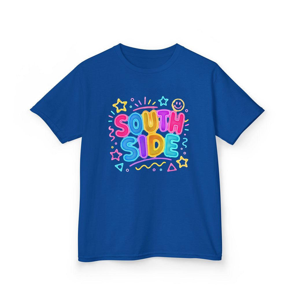 Kids T‑Shirt — South Side Colorful Bubble Letters