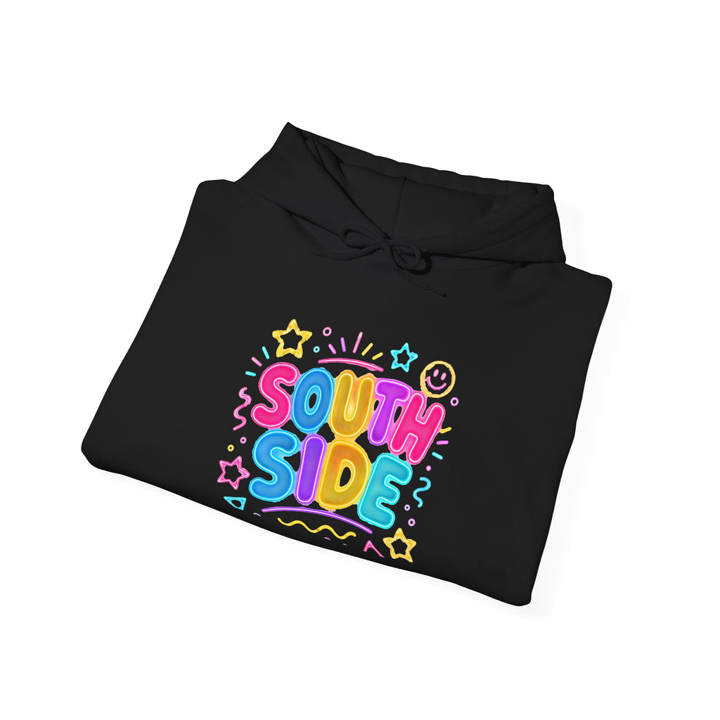 Southside Colorful Pastel Hoodie — "SOUTH SIDE" Cute Graphic Pullover