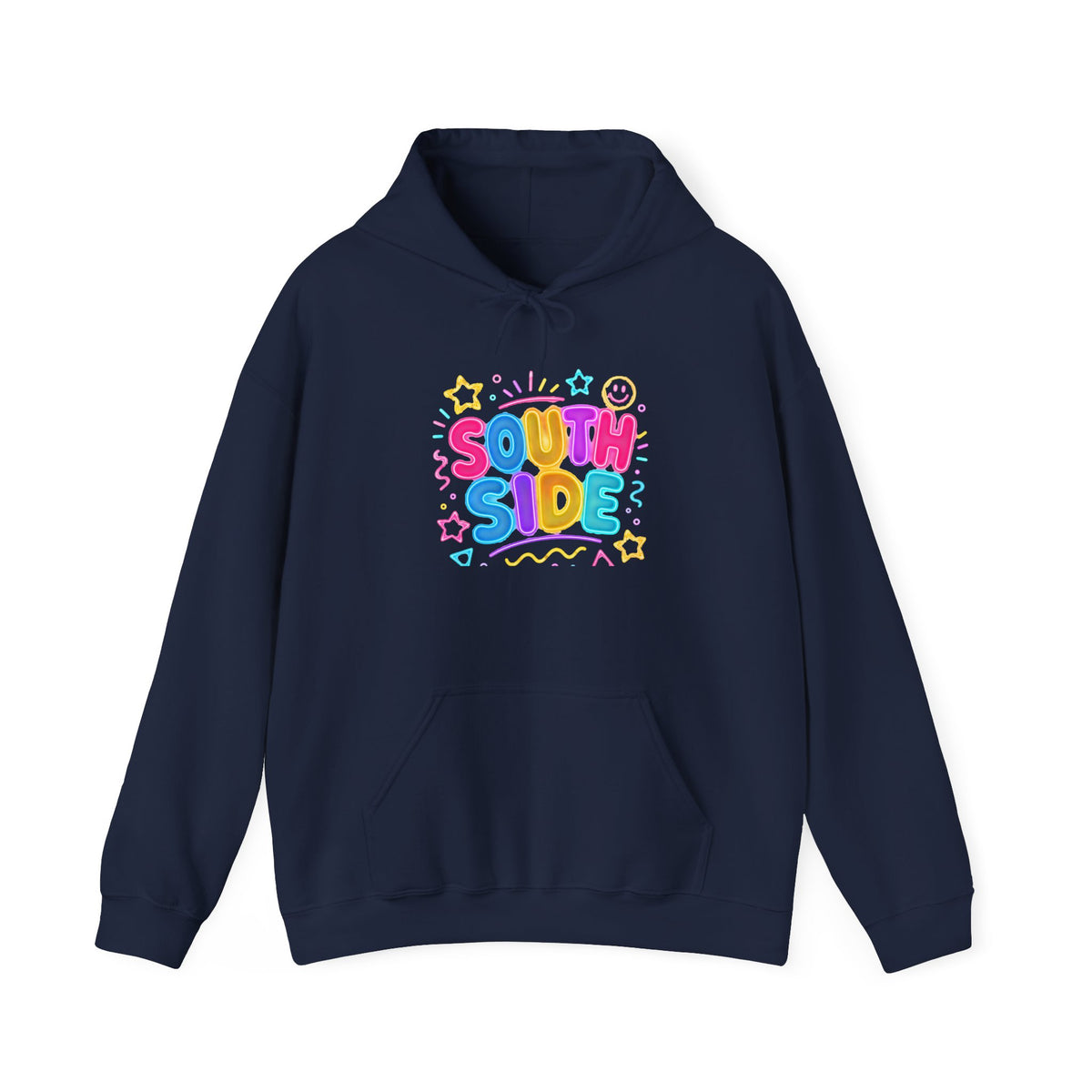 Southside Colorful Pastel Hoodie — "SOUTH SIDE" Cute Graphic Pullover