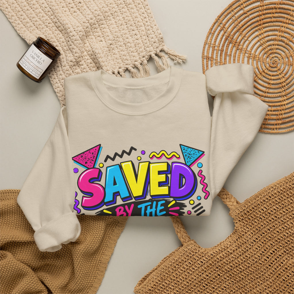 Saved by the Assist Crewneck Sweatshirt — Funny 80s/90s Retro