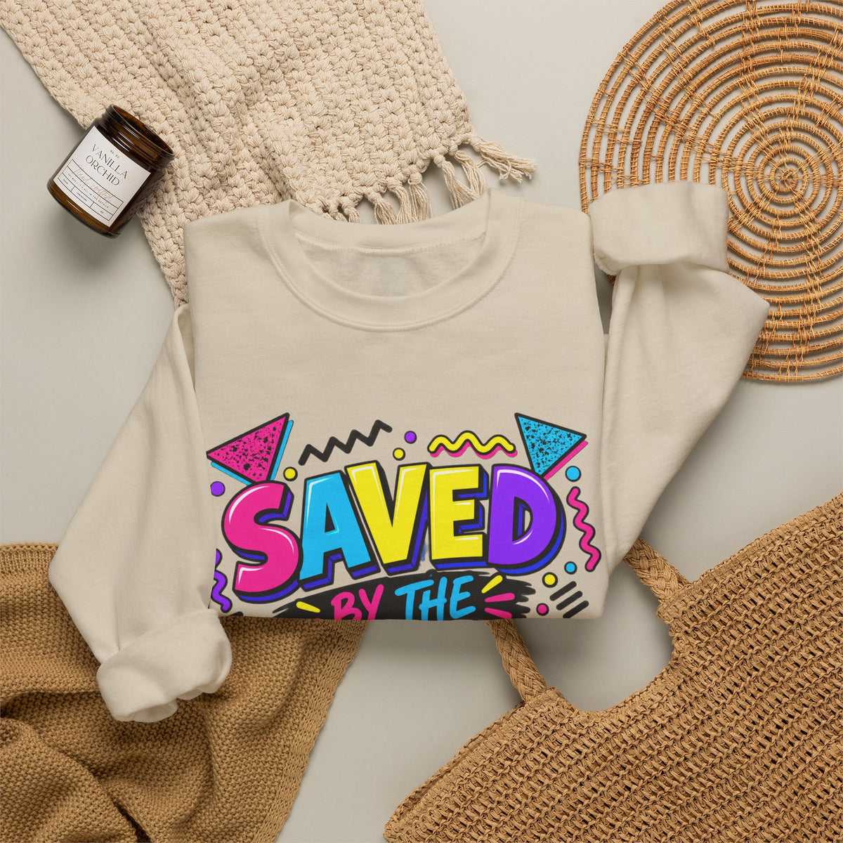 Saved by the Assist Crewneck Sweatshirt — Funny 80s/90s Retro