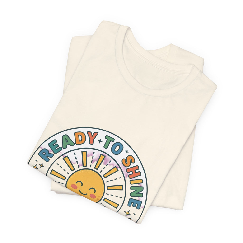 Ready to Shine Sun Graphic Tee | First Day of School, Grade Personalization