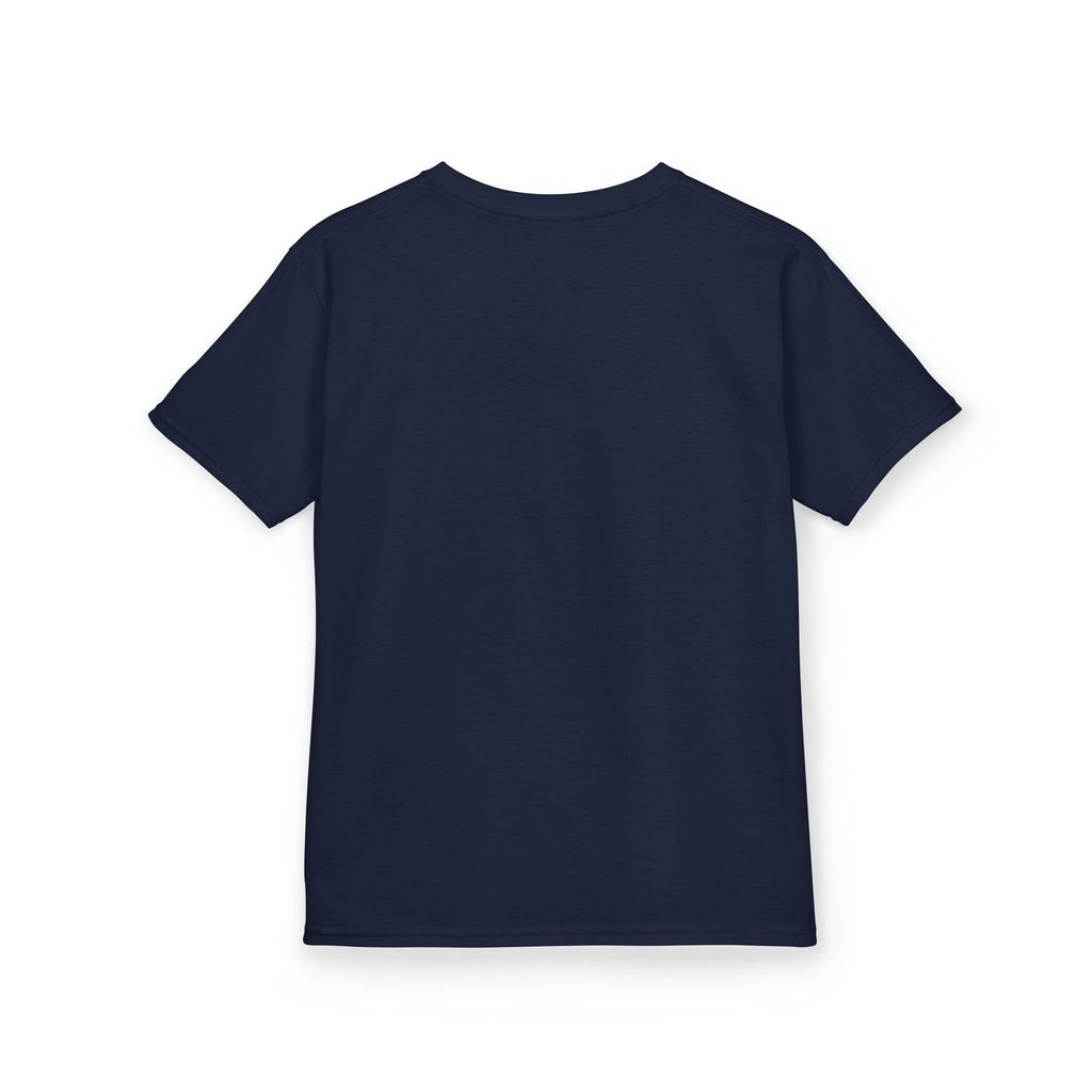 Kids T-Shirt — "Read More, Glow Brighter" Neon Bookworm Graphic