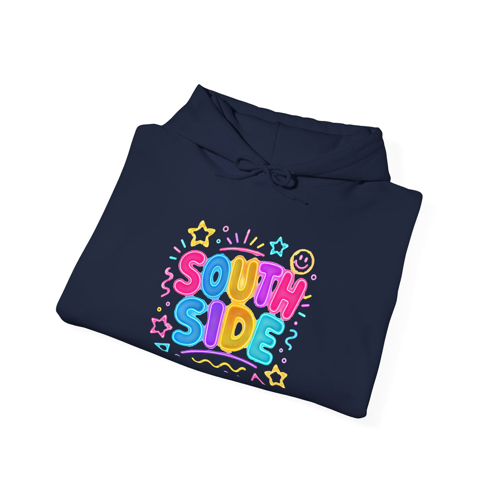 Southside Colorful Pastel Hoodie — "SOUTH SIDE" Cute Graphic Pullover