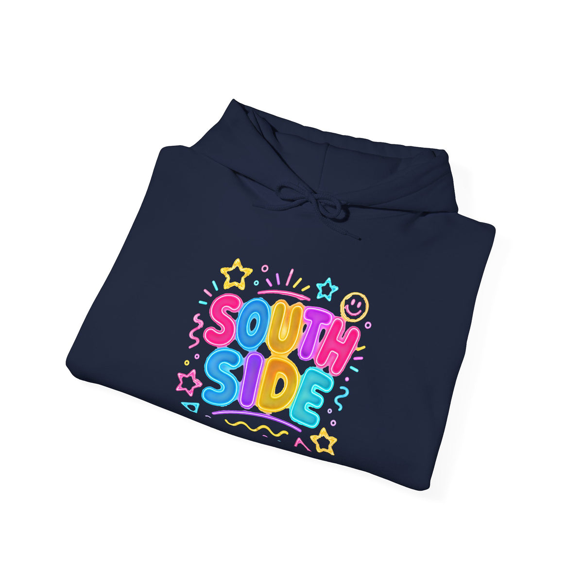 Southside Colorful Pastel Hoodie — "SOUTH SIDE" Cute Graphic Pullover
