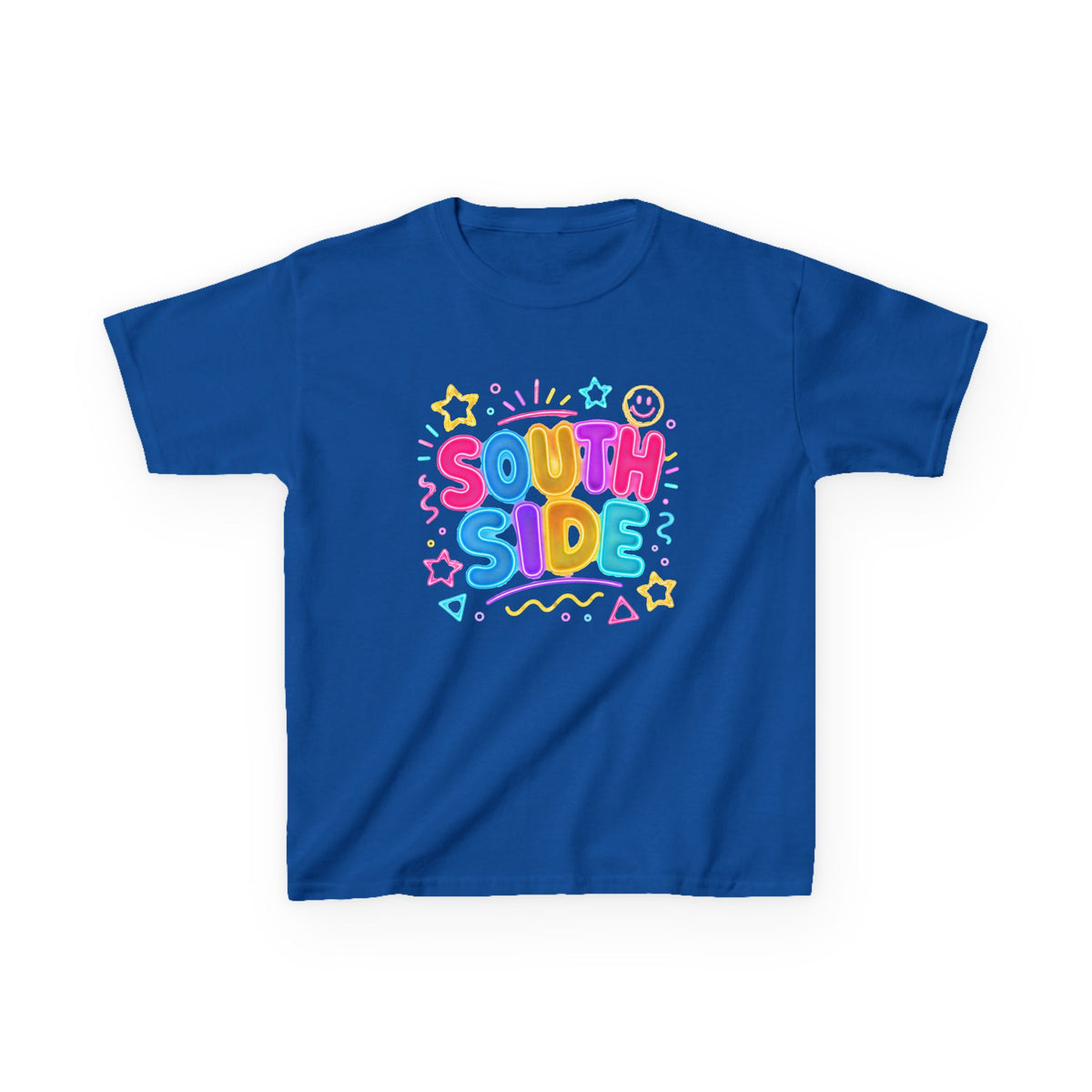 Kids T‑Shirt — South Side Colorful Bubble Letters