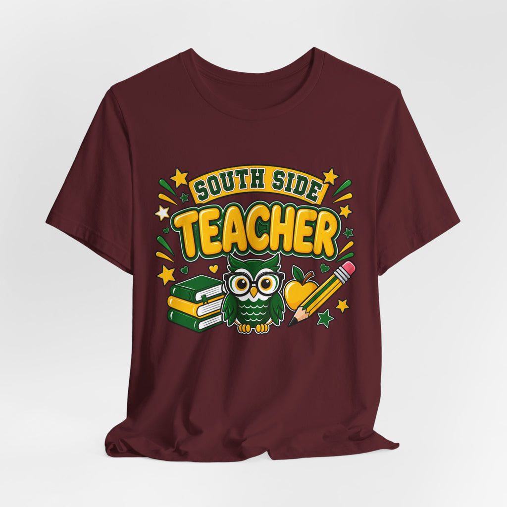 South Side Teacher T-Shirt — Cute Owl