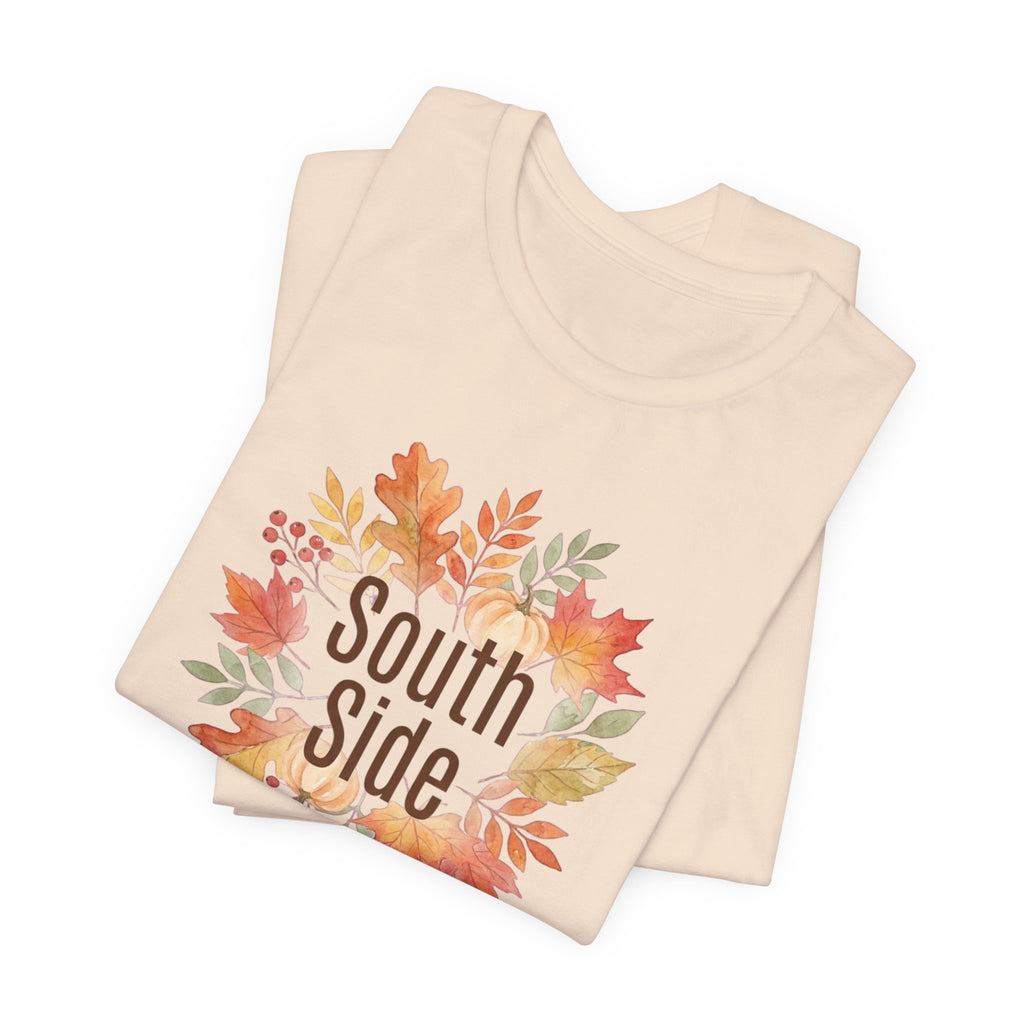 South Side Wreath T-Shirt | Thanksgiving Fall Leaves, Harvest Shirt