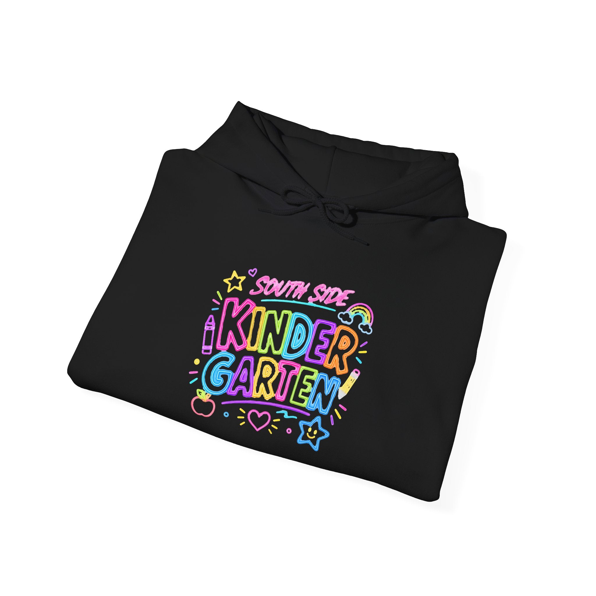 Kindergarten Colorblock Hoodie — Cute Pastel Back-to-School Sweatshirt